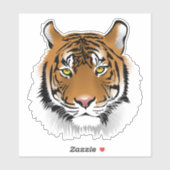 Sticker Tigre Bangle (Feuille)