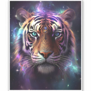 Sticker Tigre cosmique