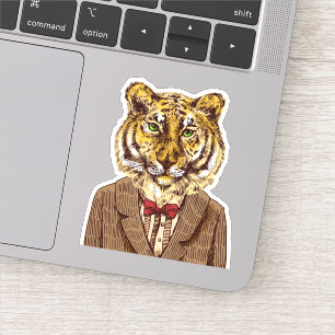 Sticker Tigre dans l'usage de soirée