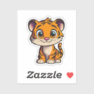 Sticker Tigre de dessin