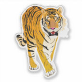 Sticker Tigre illustré (Devant)