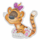 Sticker Tigre mignon (Devant)