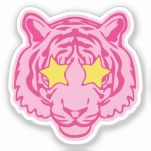 Sticker Tigre rose