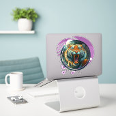 Sticker Tigre torride (Ordinateur portable sur le bureau)