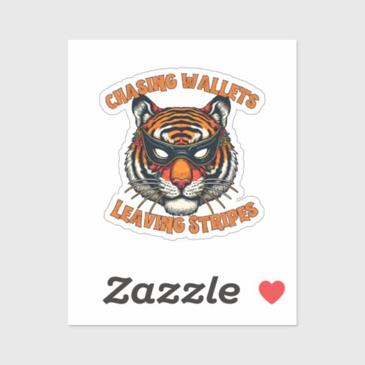 Sticker Tigre voleur (Feuille)