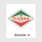 Sticker Tijuana Mexique Vintage (Feuille)