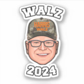 Sticker Tim Walz 2024 (Devant)