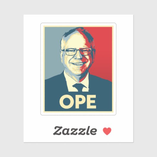 Sticker Tim Walz OPE (Feuille)