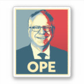 Sticker Tim Walz OPE (Devant)