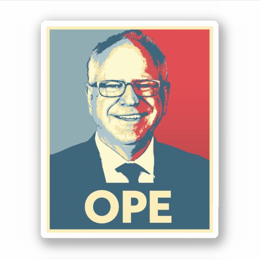 Sticker Tim Walz OPE (Devant)