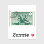 Sticker Timbre de poste de R'lyeh (Feuille)