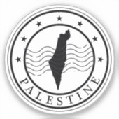 Sticker Timbre Palestine moderne (Recto)