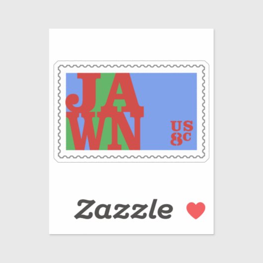 Sticker Timbre Philly 70s Amour Parodie (Feuille)