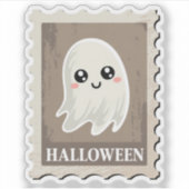 Sticker Timbre-poste mignon "Halloween" fantôme (Devant)