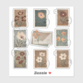 Sticker Timbre vintage (Feuille)