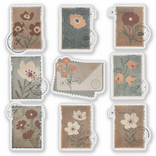 Sticker Timbre vintage (Devant)