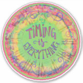 Sticker Timing is Everything Horloge Inspirivity Encourage (Devant)