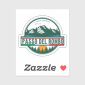 Sticker Timmelsjoch - passage du rombo (Feuille)