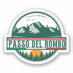 Sticker Timmelsjoch - passo del rombo voyage à moto