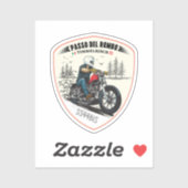 Sticker Timmelsjoch - passo del rombo voyage à moto (Feuille)