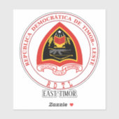 Sticker Timor oriental Emblème national Patriotique (Feuille)