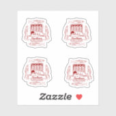 Sticker Tin de sardines pop art (Feuille)