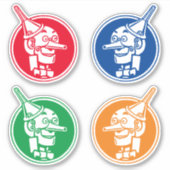 Sticker Tin Woodman (Tin Man) Face CC1095 Magnifique Assis (Devant)