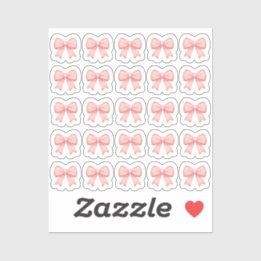 Sticker Tiny latte blow bows planner