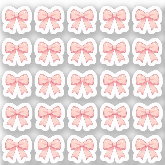 Sticker Tiny latte blow bows planner (Recto)
