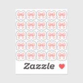 Sticker Tiny latte blow bows planner (Feuille)