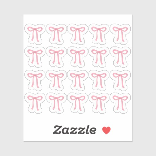 Sticker Tiny latte bows planner (Feuille)