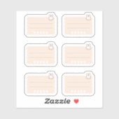 Sticker Tiny latte star ranking planner (Feuille)