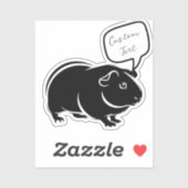 Sticker Tiny Talker : Portable Hamster/Gerbil personnalisé (Feuille)