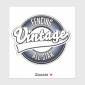 Sticker Tir à l'arc Vintage all star (Feuille)