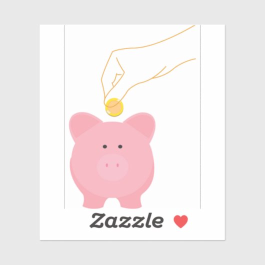 Sticker Tirelire (Feuille)