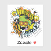 Sticker Titans Ados, allez ! | Beast Boy Waffles (Feuille)