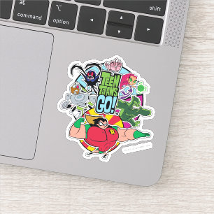 Sticker Titans Ados, allez ! Graphique Groupe d'équipes