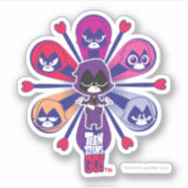 Sticker Titans Ados, partez ! | Emoticlones de Raven (Devant)