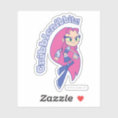 Sticker Titans Ados, partez ! | Starfire "Cribblenibbits!" (Feuille)