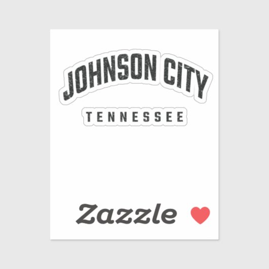 Sticker TN Johnson City Tennessee (Feuille)