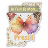Sticker To Talk To Mom, Press 1 (Devant)