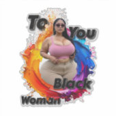 Sticker To You, Black Woman (Devant)
