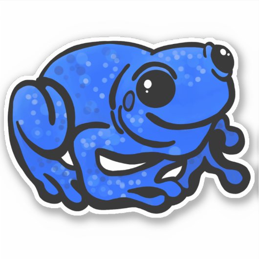 Sticker Toad bleu (Devant)