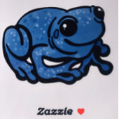 Sticker Toad bleu