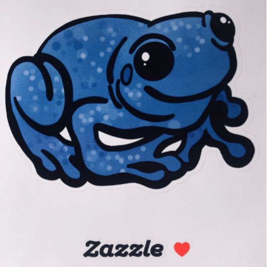 Sticker Toad bleu