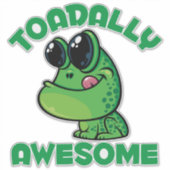 Sticker Toad de Cartoon Joyeux (Devant)