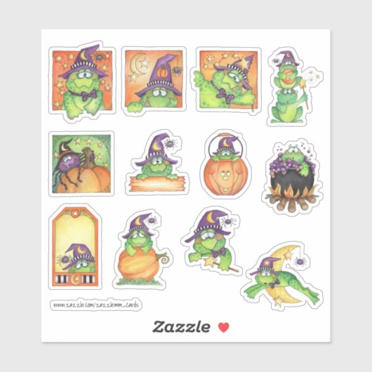 Sticker Toad Halloween (Feuille)