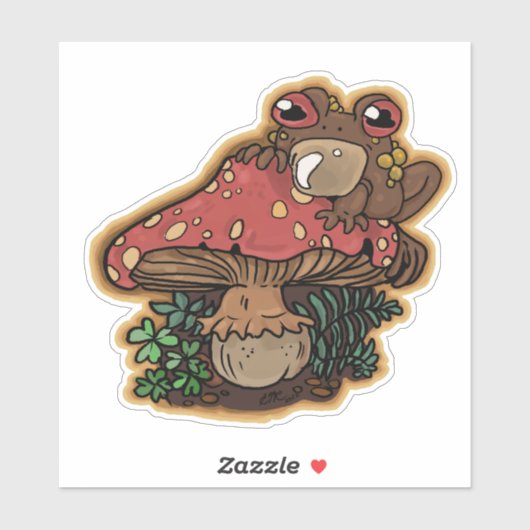 Sticker Toadstool Toad (Feuille)