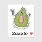 Sticker Toast à l'avocat (Feuille)