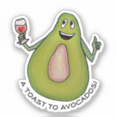 Sticker Toast à l'avocat (Recto)